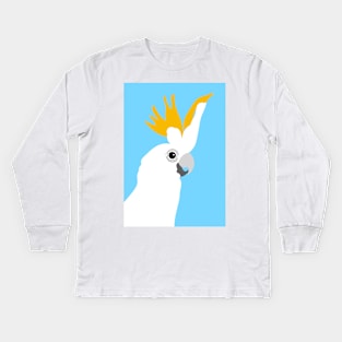 Cockatoo Bird Portrait Kids Long Sleeve T-Shirt